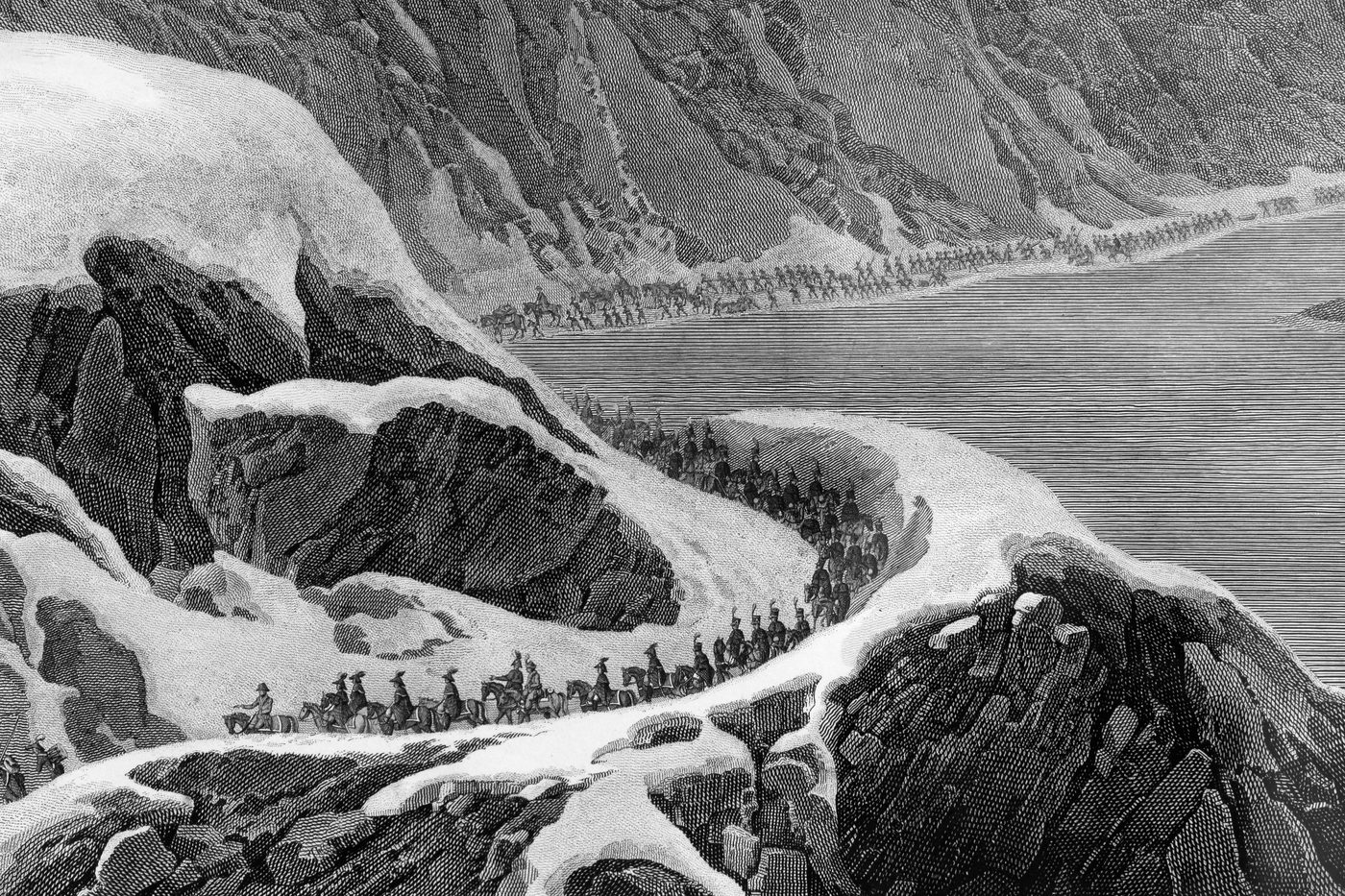 La valle, incisione d’epoca