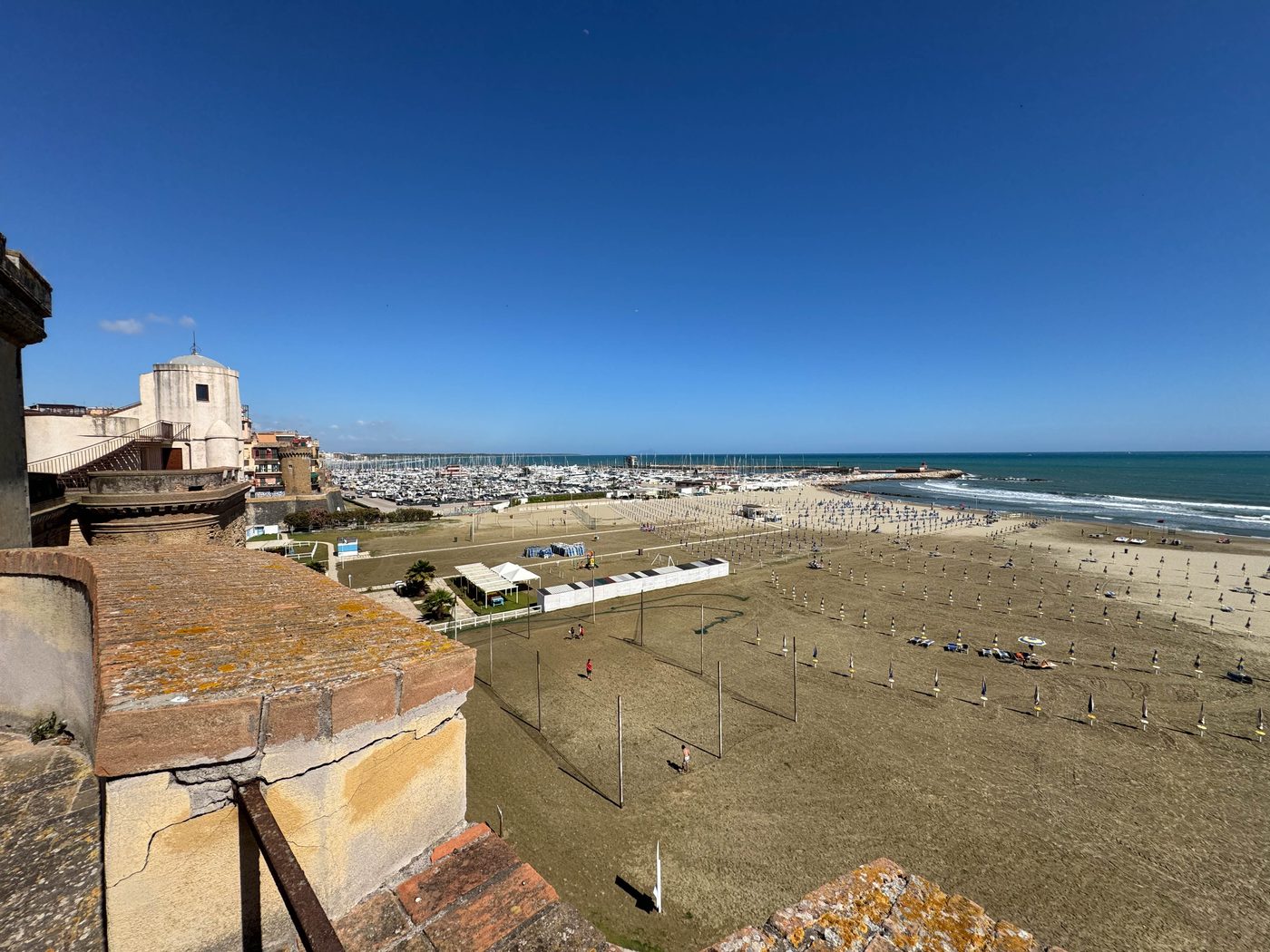 La terrazza verso il litorale